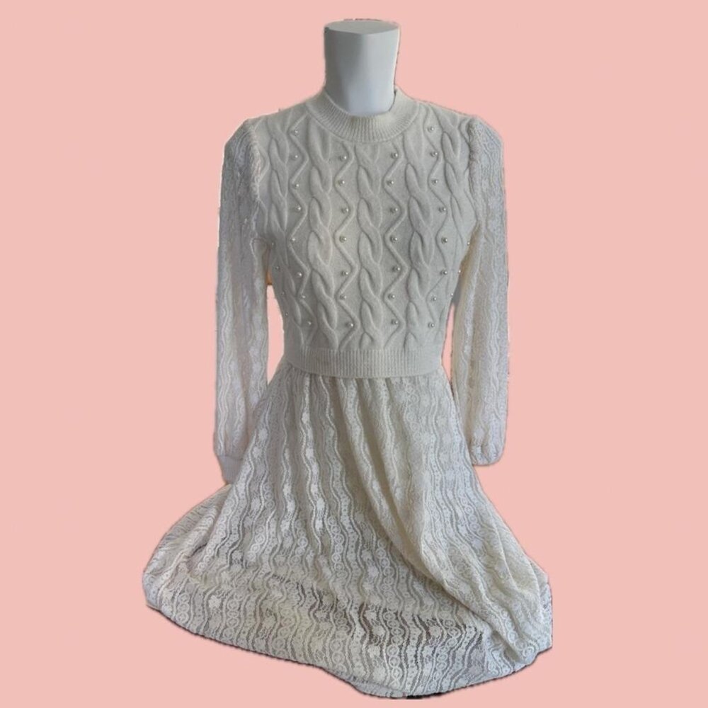 Elegant cream-white maxi dress